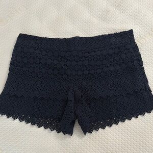 Ann Taylor LOFT Women's Navy Lace Shorts Size 16